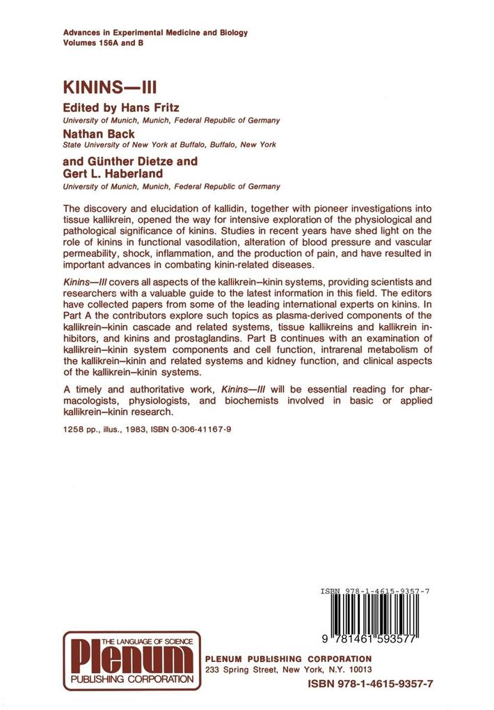 Weitere Ansicht: PROTEASES: Potential Role in Health and Disease