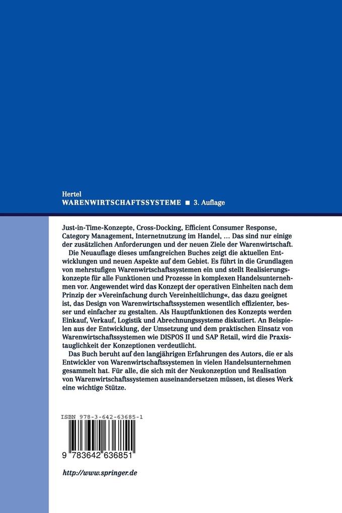 Weitere Ansicht: Warenwirtschaftssysteme | Joachim Hertel