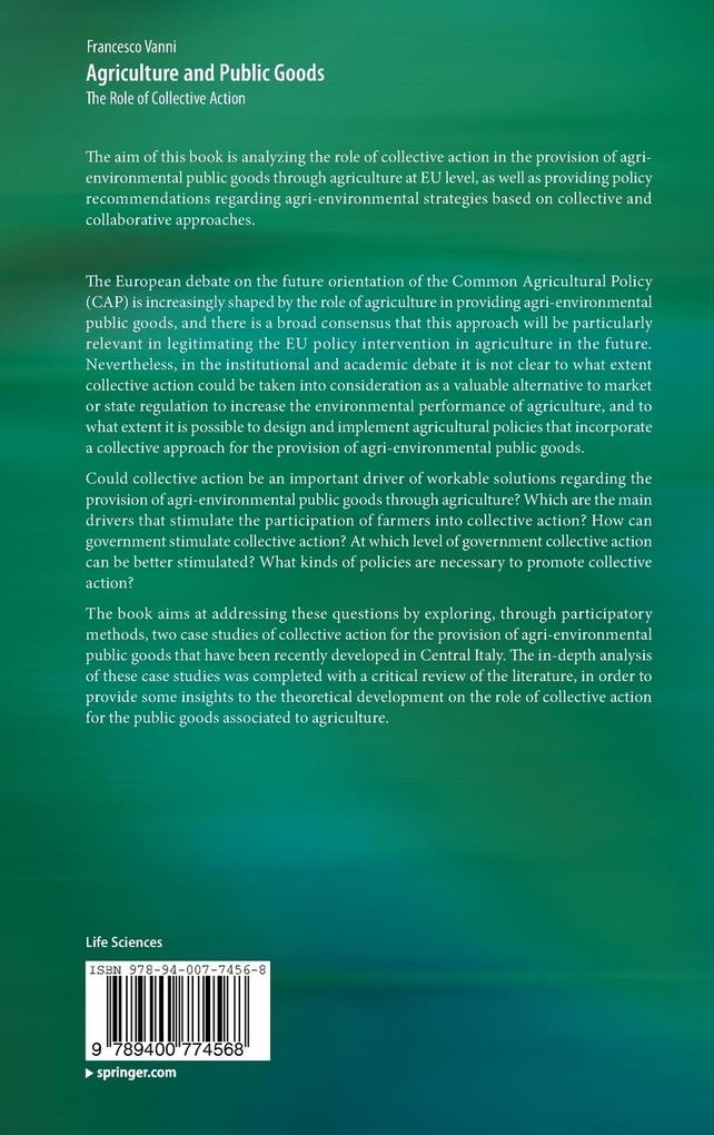 Weitere Ansicht: Agriculture and Public Goods | Francesco Vanni