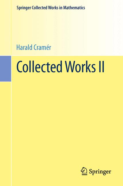 Weitere Ansicht: Collected Works II | Harald Cramér
