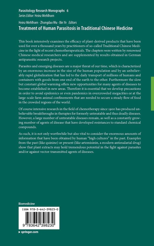 Weitere Ansicht: Treatment of Human Parasitosis in Traditional Chinese Medicine