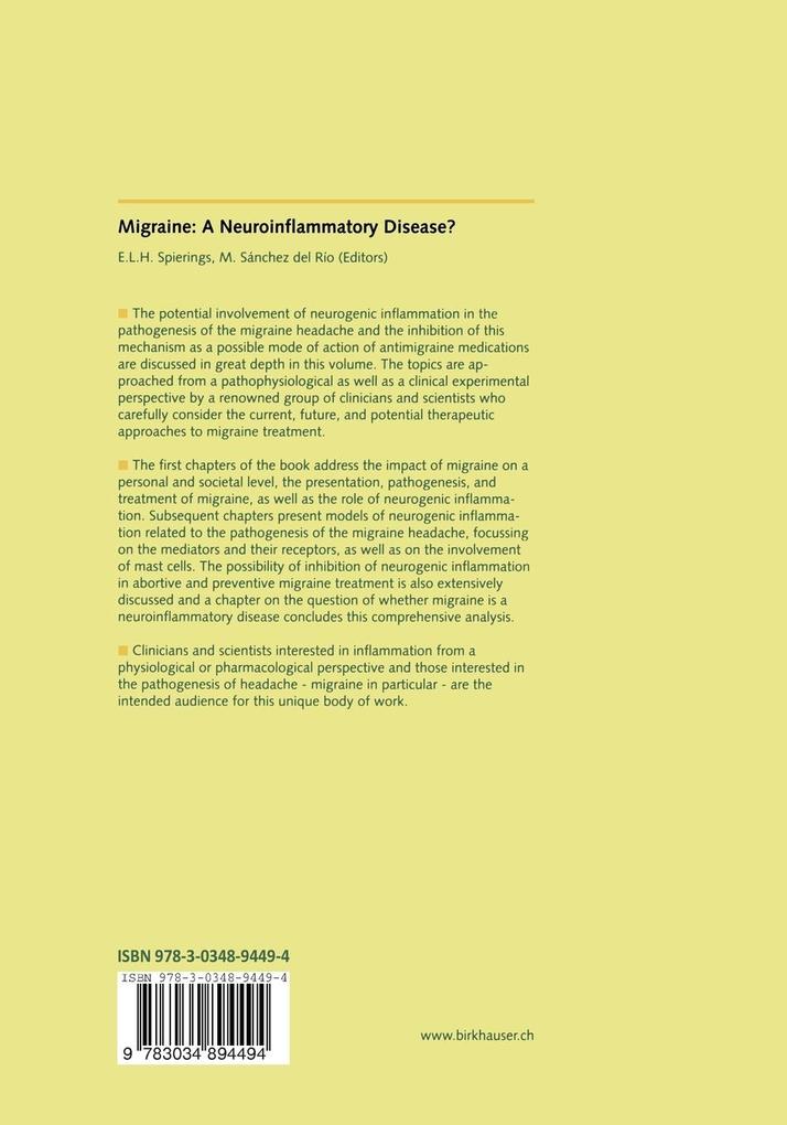 Weitere Ansicht: Migraine: A Neuroinflammatory Disease?