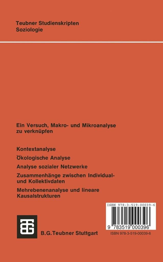Weitere Ansicht: Probleme der Mehrebenenanalyse | Hans J. Hummell