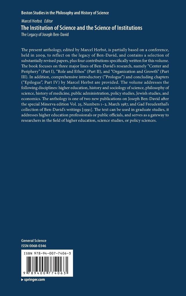 Weitere Ansicht: The Institution of Science and the Science of Institutions