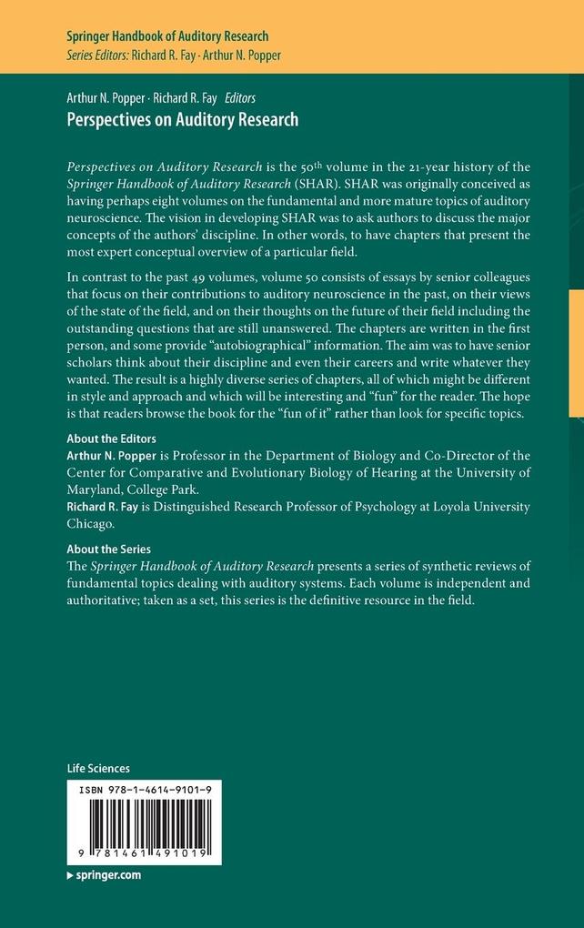 Weitere Ansicht: Perspectives on Auditory Research