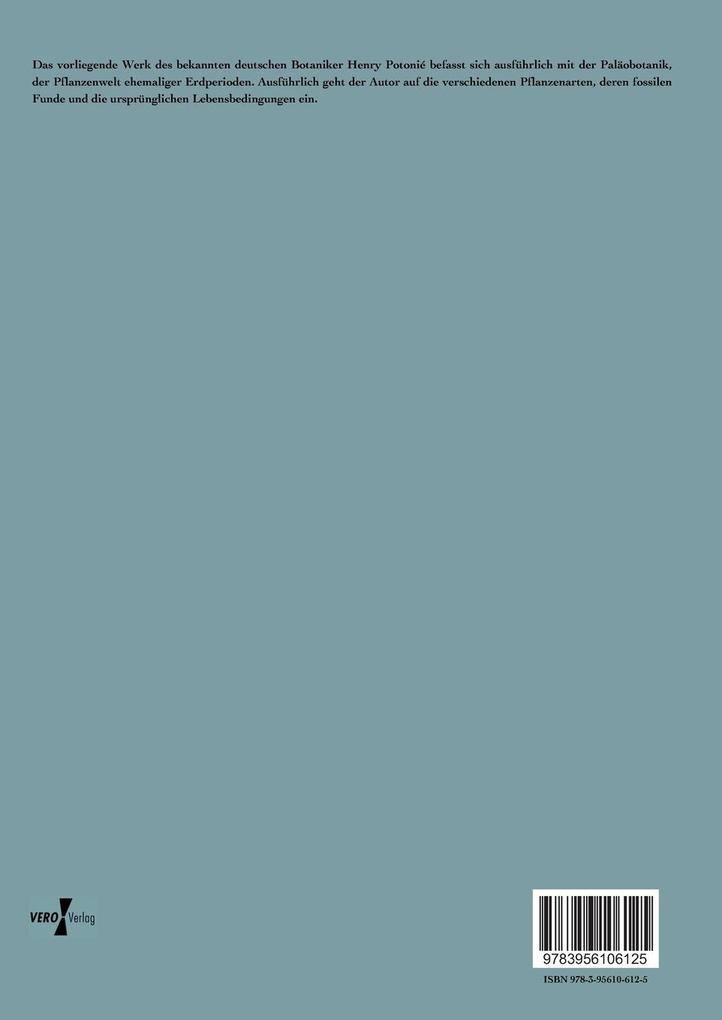 Weitere Ansicht: Lehrbuch der Paläobotanik | Henry Potonié