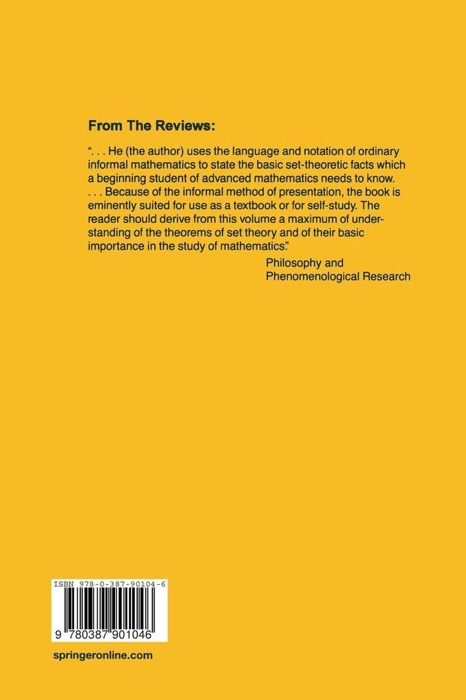 Weitere Ansicht: Naive Set Theory | P. R. Halmos
