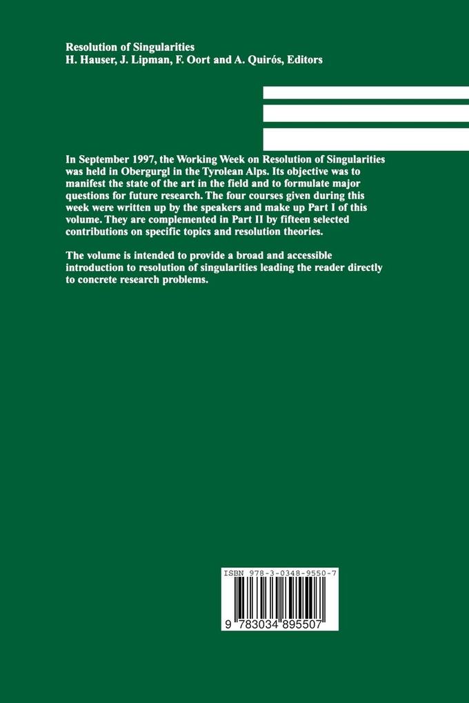 Weitere Ansicht: Resolution of Singularities