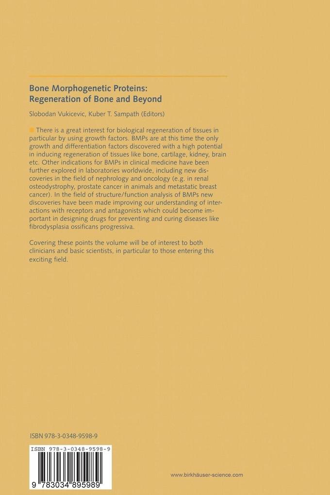 Weitere Ansicht: Bone Morphogenetic Proteins: Regeneration of Bone and Beyond