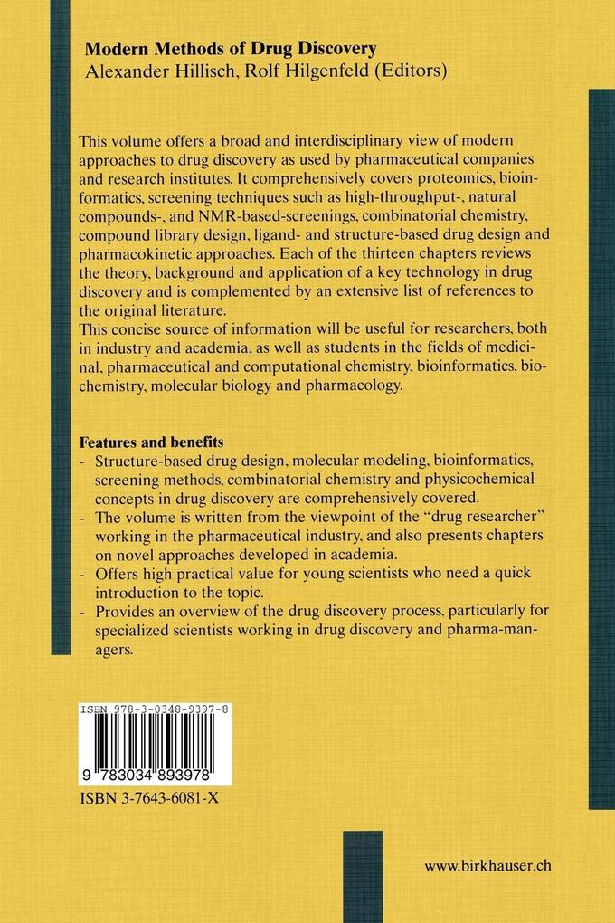 Weitere Ansicht: Modern Methods of Drug Discovery