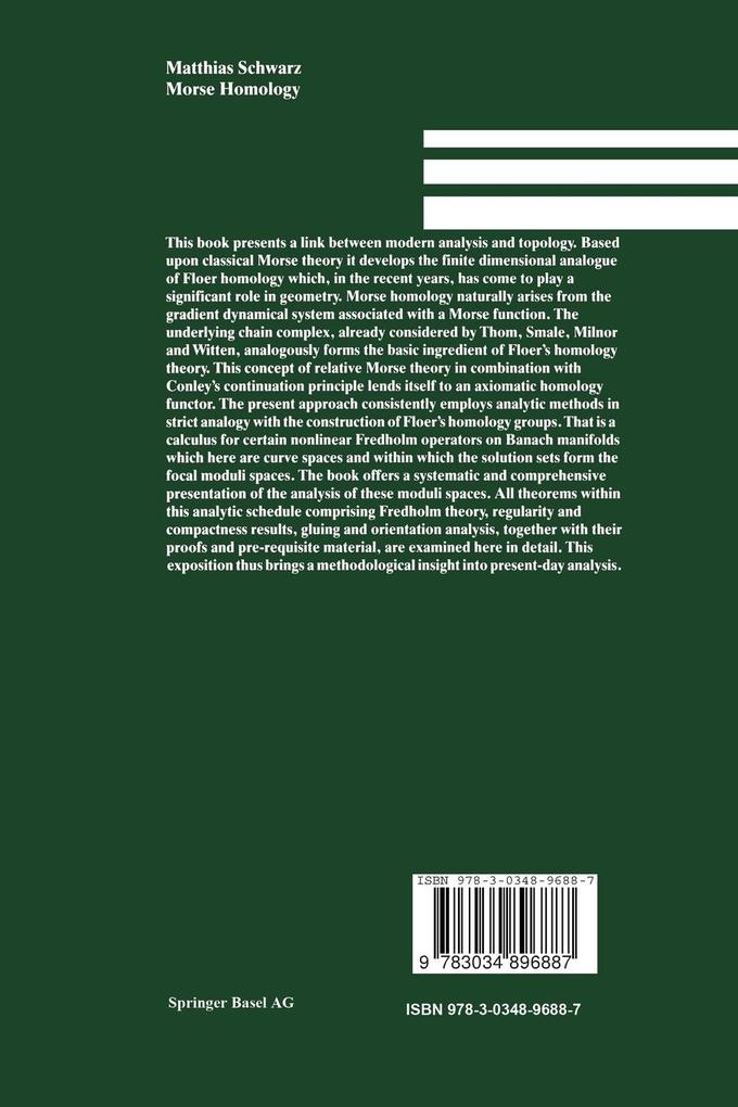 Weitere Ansicht: Morse Homology | Schwarz