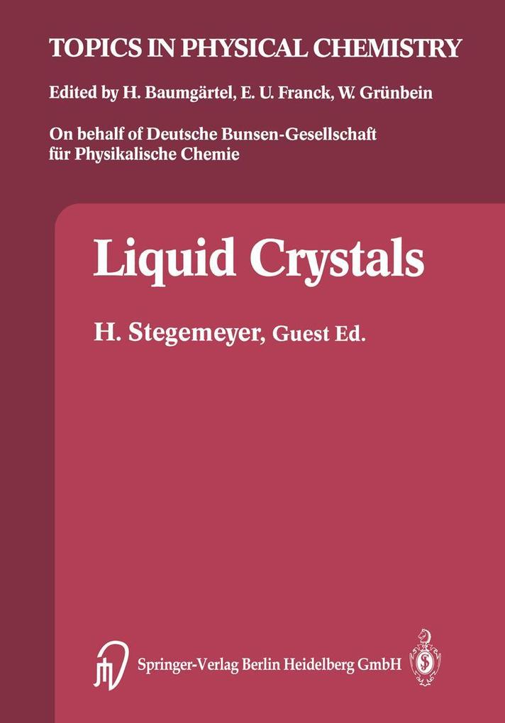 Produktbild: Liquid Crystals | Ludwig Pohl, D. Demus, G. Pelzl, Heino Finkelmann, Karl Hiltrop