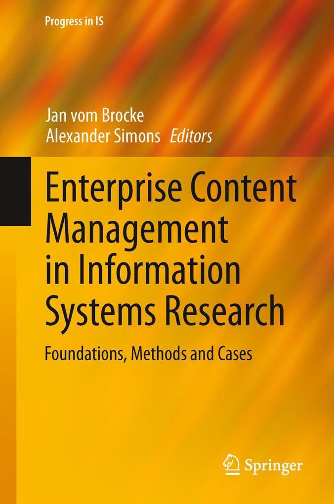 Produktbild: Enterprise Content Management in Information Systems Research