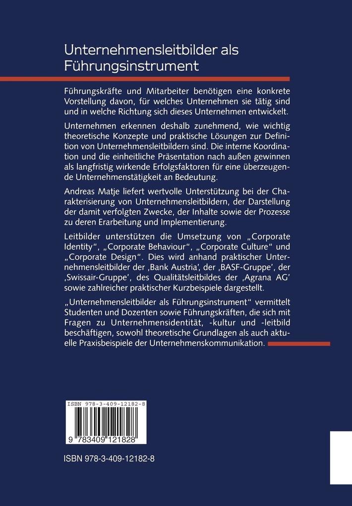 Weitere Ansicht: Unternehmensleitbilder als Führungsinstrument | Andreas Matje
