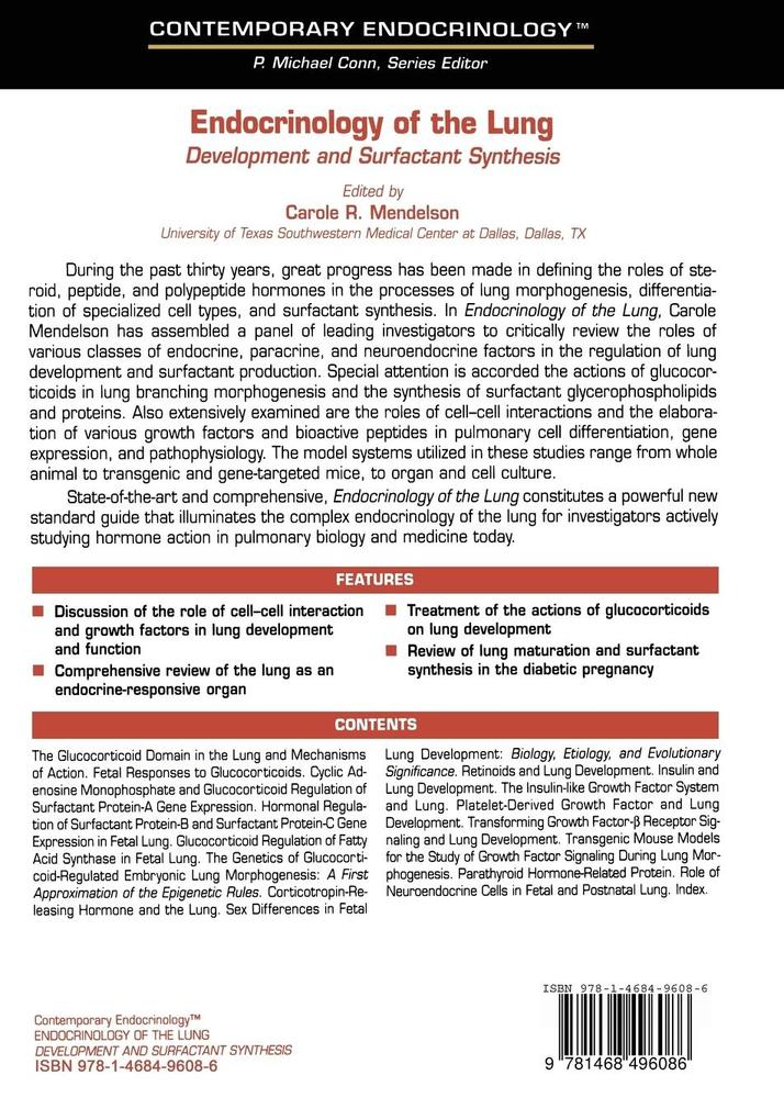 Weitere Ansicht: Endocrinology of the Lung