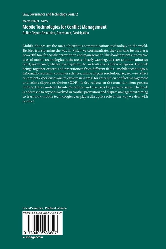 Weitere Ansicht: Mobile Technologies for Conflict Management