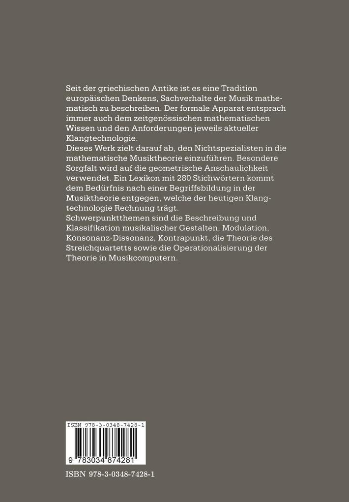 Weitere Ansicht: Geometrie der Töne | Guerino Mazzola