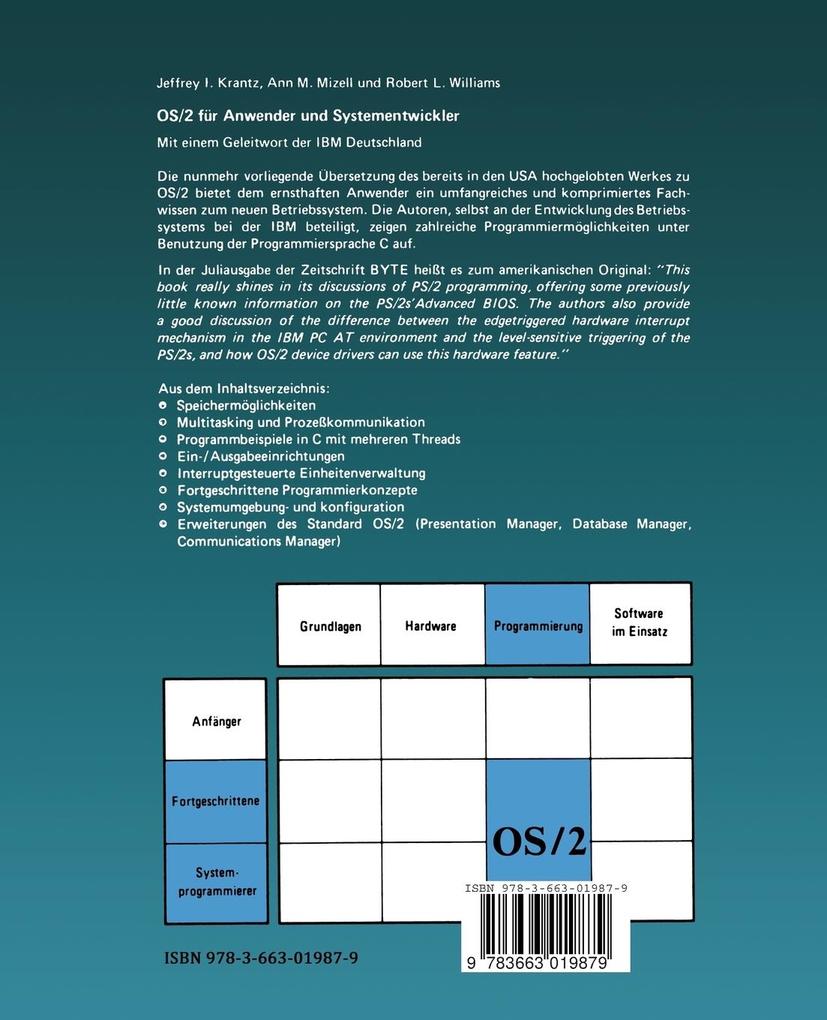 Weitere Ansicht: OS/2 für Anwender und Systementwickler | Jeffrey I. Krantz