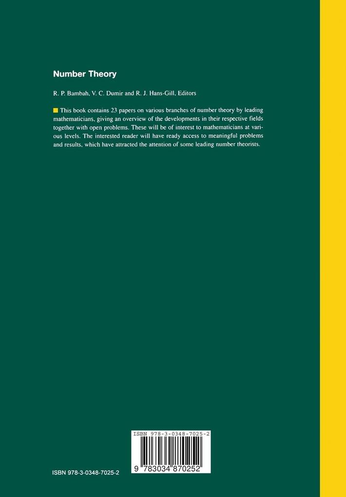 Weitere Ansicht: Number Theory