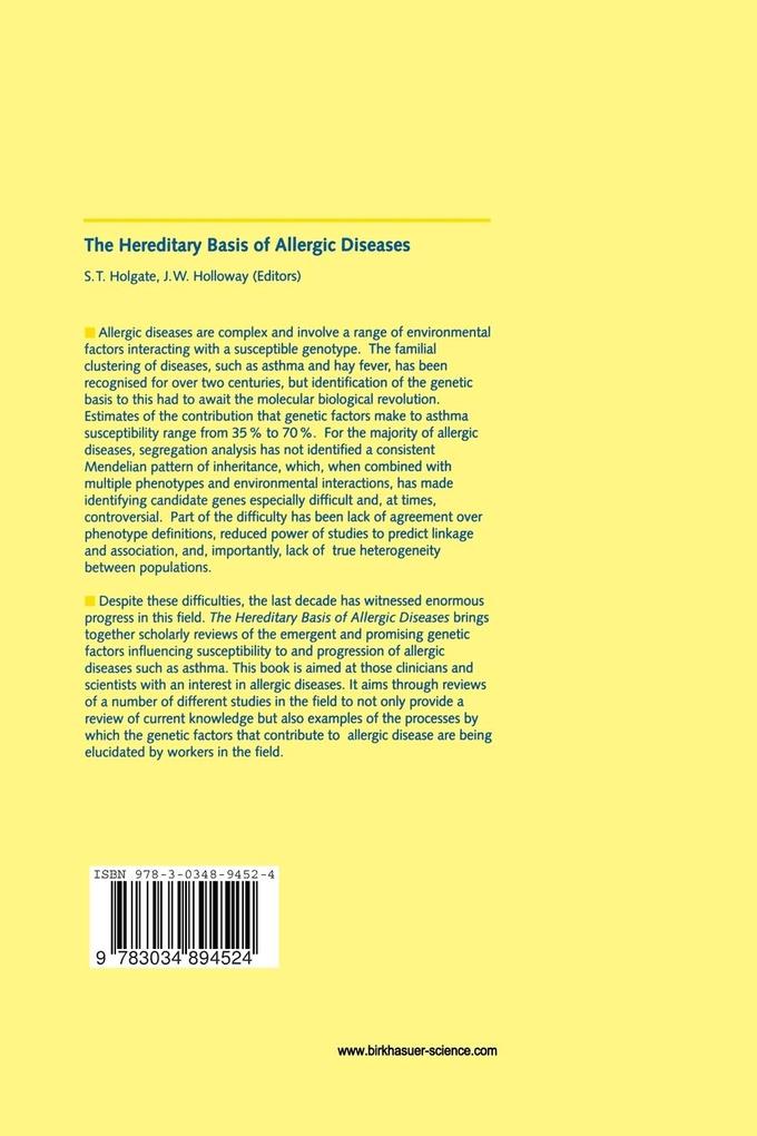 Weitere Ansicht: The Hereditary Basis of Allergic Diseases
