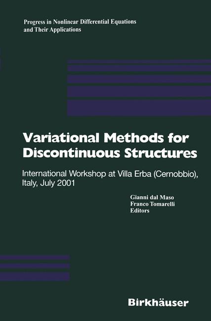 Weitere Ansicht: Variational Methods for Discontinuous Structures