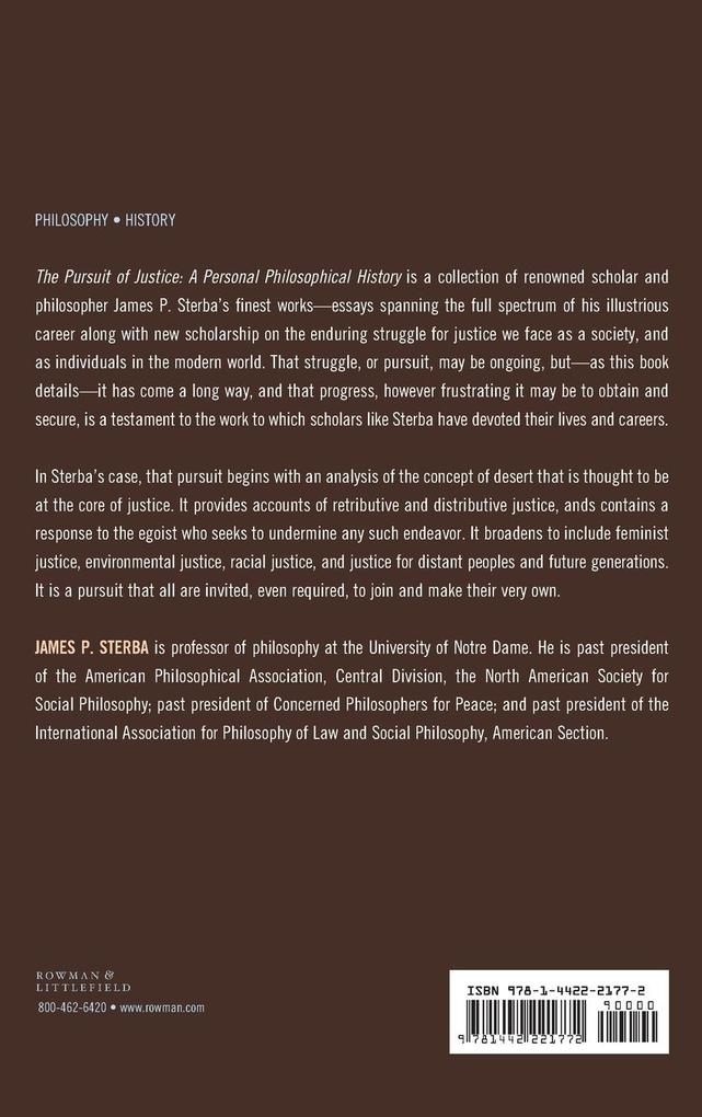 Weitere Ansicht: Pursuit of Justice | James P. Sterba