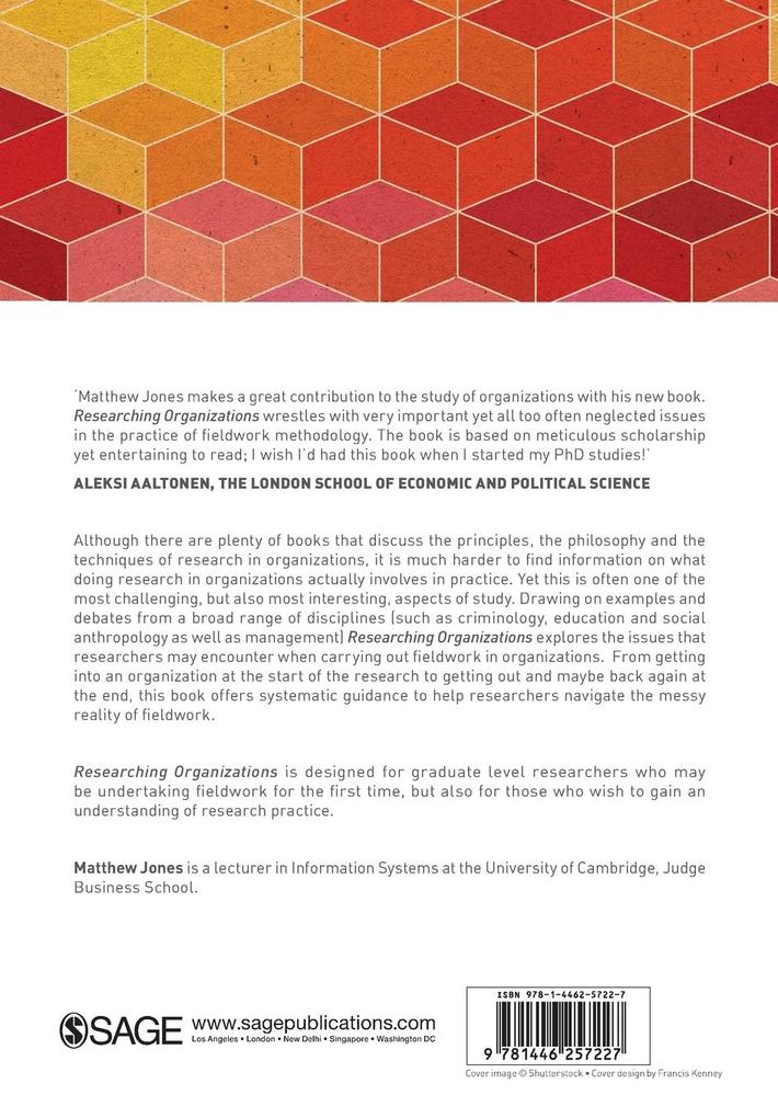 Weitere Ansicht: Researching Organizations | Matthew Jones