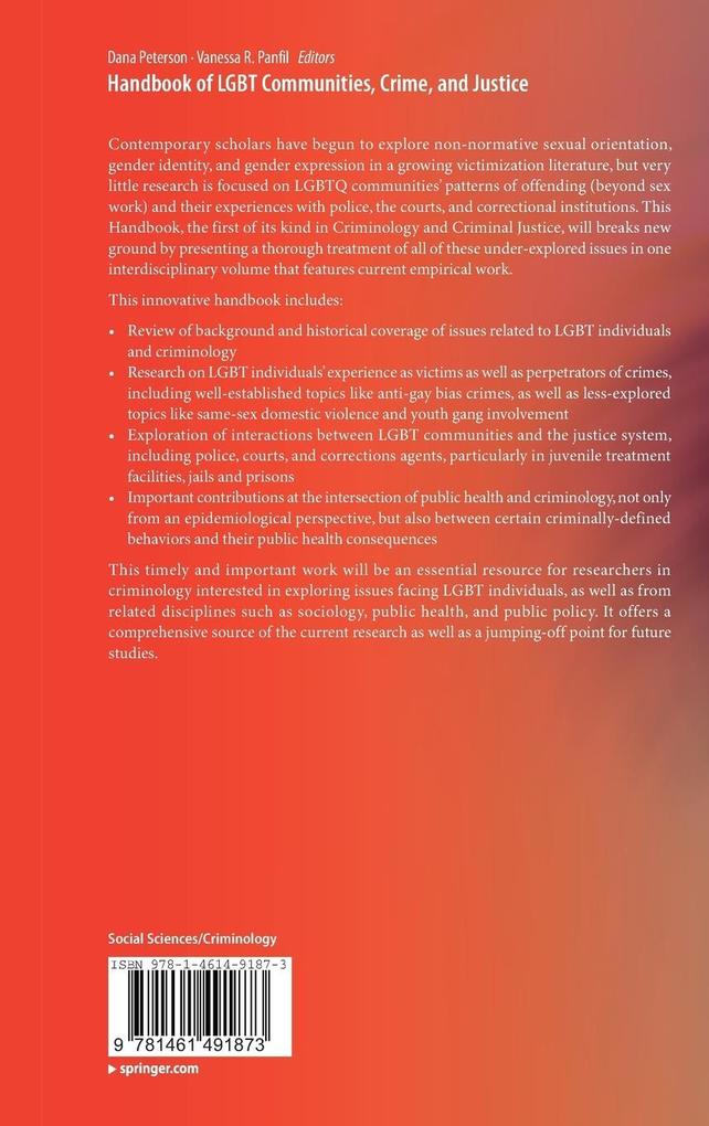 Weitere Ansicht: Handbook of LGBT Communities, Crime, and Justice