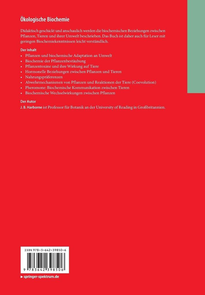 Weitere Ansicht: Ökologische Biochemie | Jeffrey B. Harborne