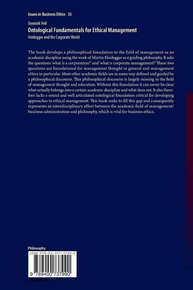 Weitere Ansicht: Ontological Fundamentals for Ethical Management | Dominik Heil