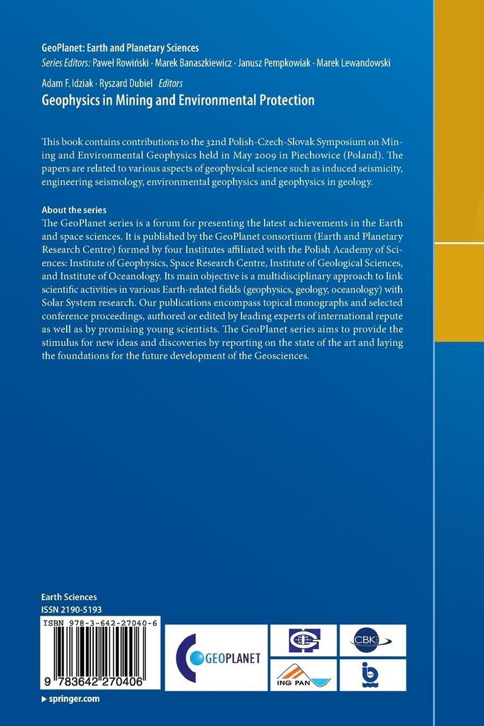 Weitere Ansicht: Geophysics in Mining and Environmental Protection