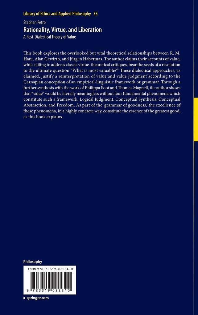 Weitere Ansicht: Rationality, Virtue, and Liberation | Stephen Petro
