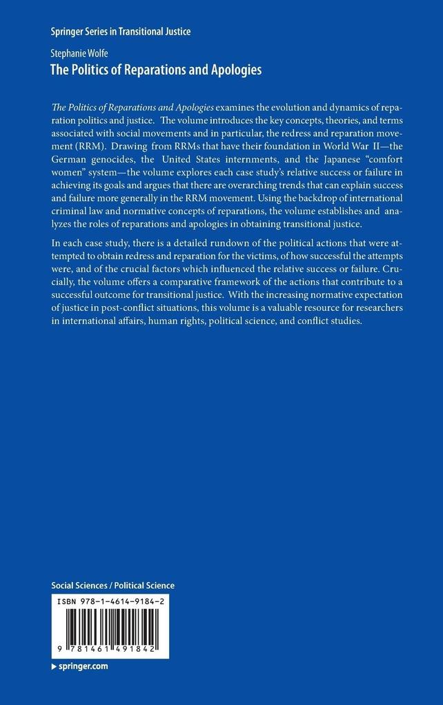 Weitere Ansicht: The Politics of Reparations and Apologies | Stephanie Wolfe