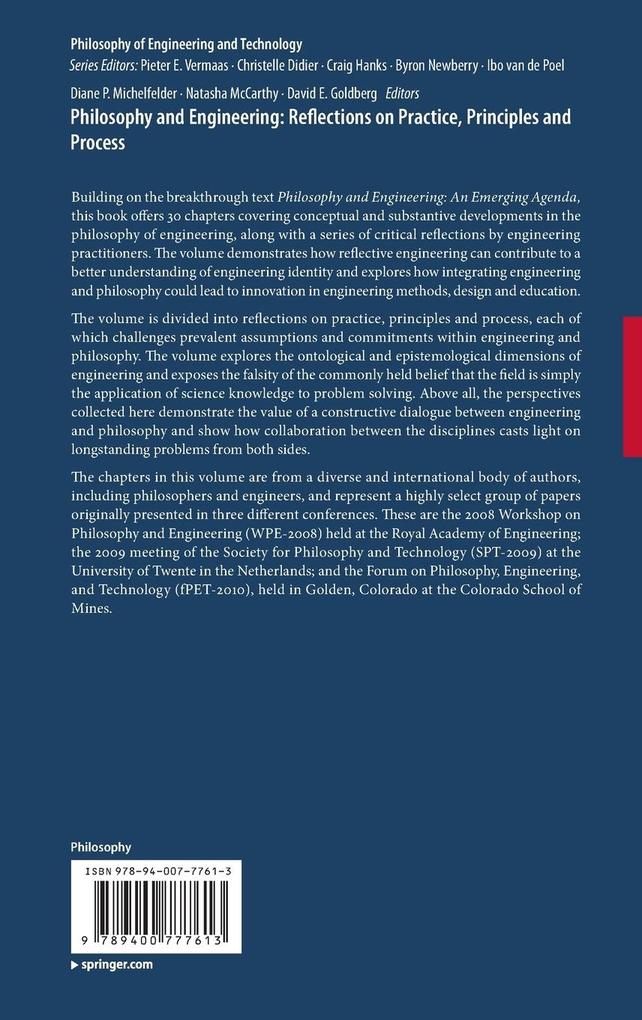Weitere Ansicht: Philosophy and Engineering: Reflections on Practice, Principles and Process