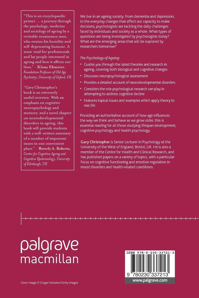 Weitere Ansicht: The Psychology of Ageing | Gary Christopher