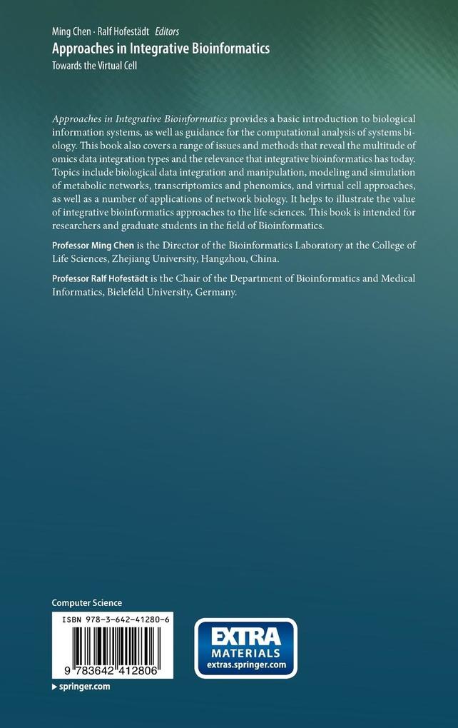 Weitere Ansicht: Approaches in Integrative Bioinformatics