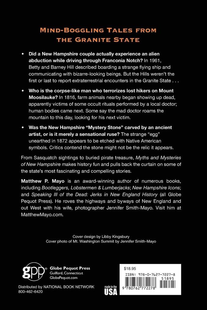 Weitere Ansicht: Myths and Mysteries of New Hampshire | Matthew P. Mayo