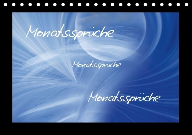 Produktbild: Monatssprüche (Tischkalender immerwährend DIN A5 quer) | Claudia Burlager