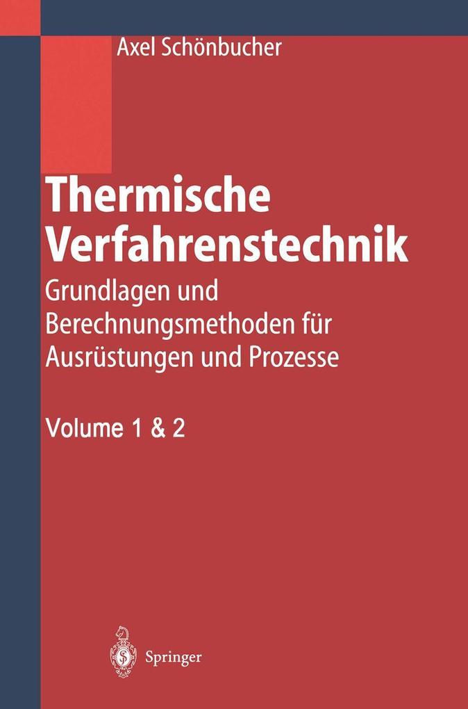 Produktbild: Thermische Verfahrenstechnik | Axel Schönbucher