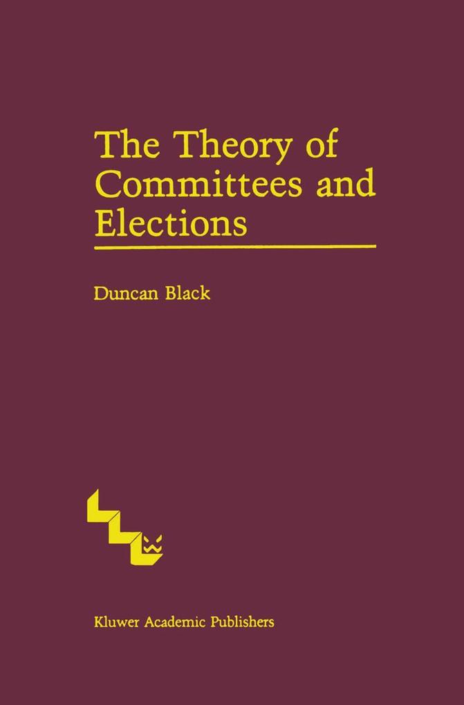 Produktbild: The Theory of Committees and Elections | Duncan Black