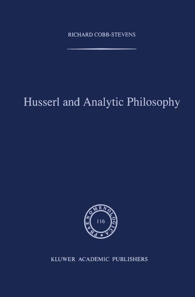 Produktbild: Husserl and Analytic Philosophy | R. Cobb-Stevens