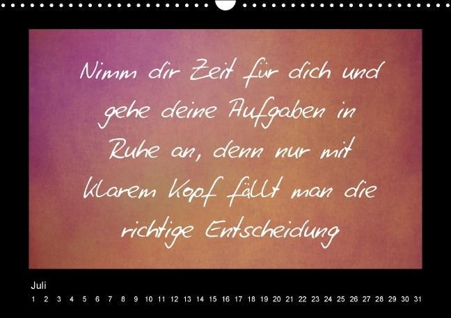 Weitere Ansicht: Monatssprüche (Wandkalender immerwährend DIN A3 quer) | Claudia Burlager