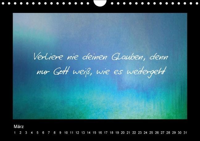 Weitere Ansicht: Monatssprüche (Wandkalender immerwährend DIN A4 quer) | Claudia Burlager