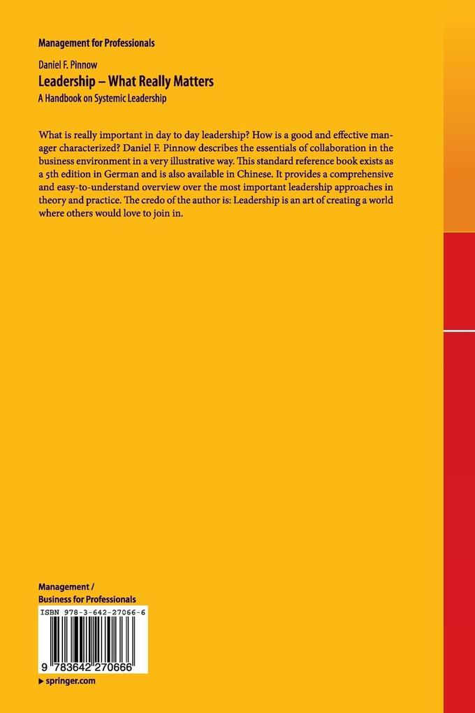 Weitere Ansicht: Leadership - What Really Matters | Daniel F. Pinnow
