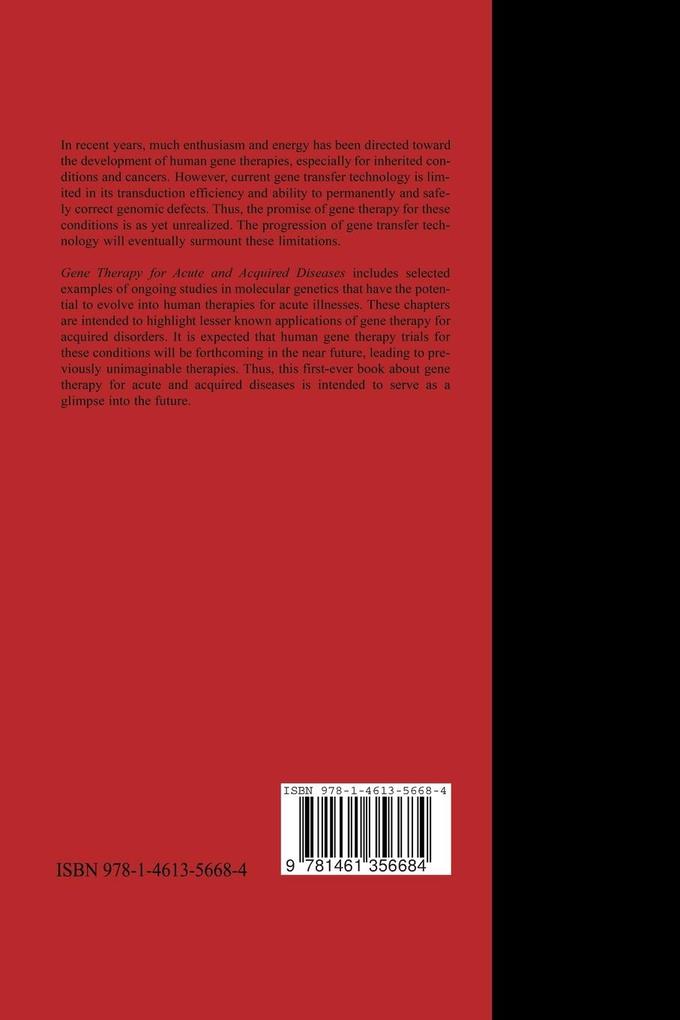 Weitere Ansicht: Gene Therapy for Acute and Acquired Diseases