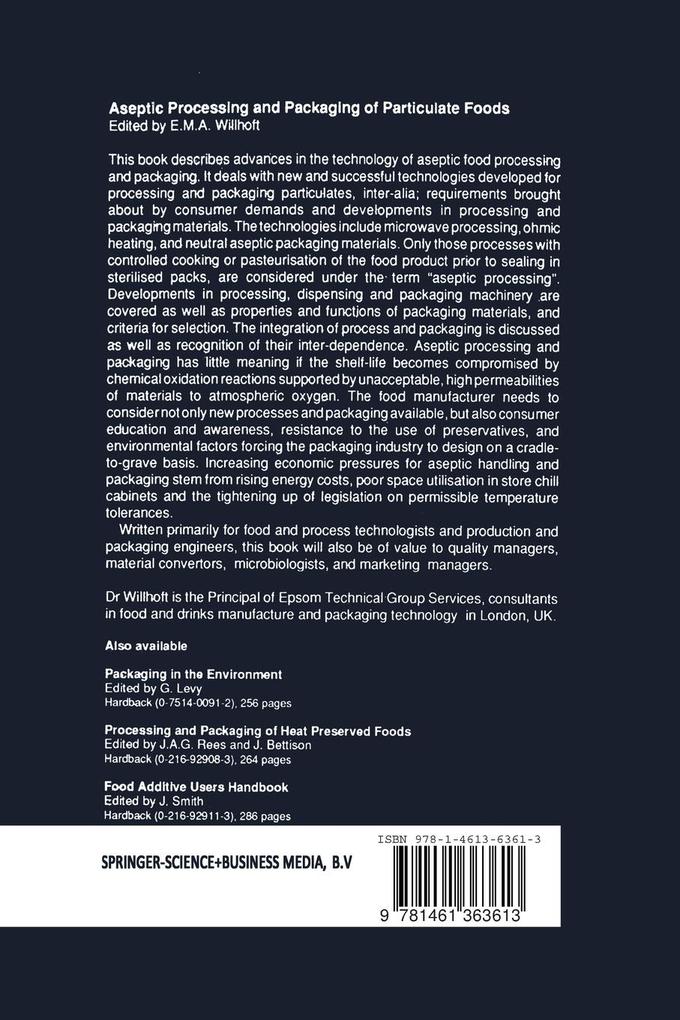 Weitere Ansicht: Aseptic Processing and Packaging of Particulate Foods