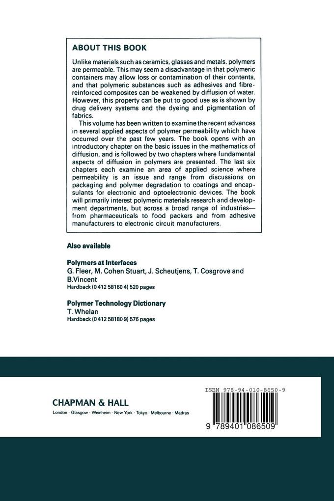 Weitere Ansicht: Polymer Permeability