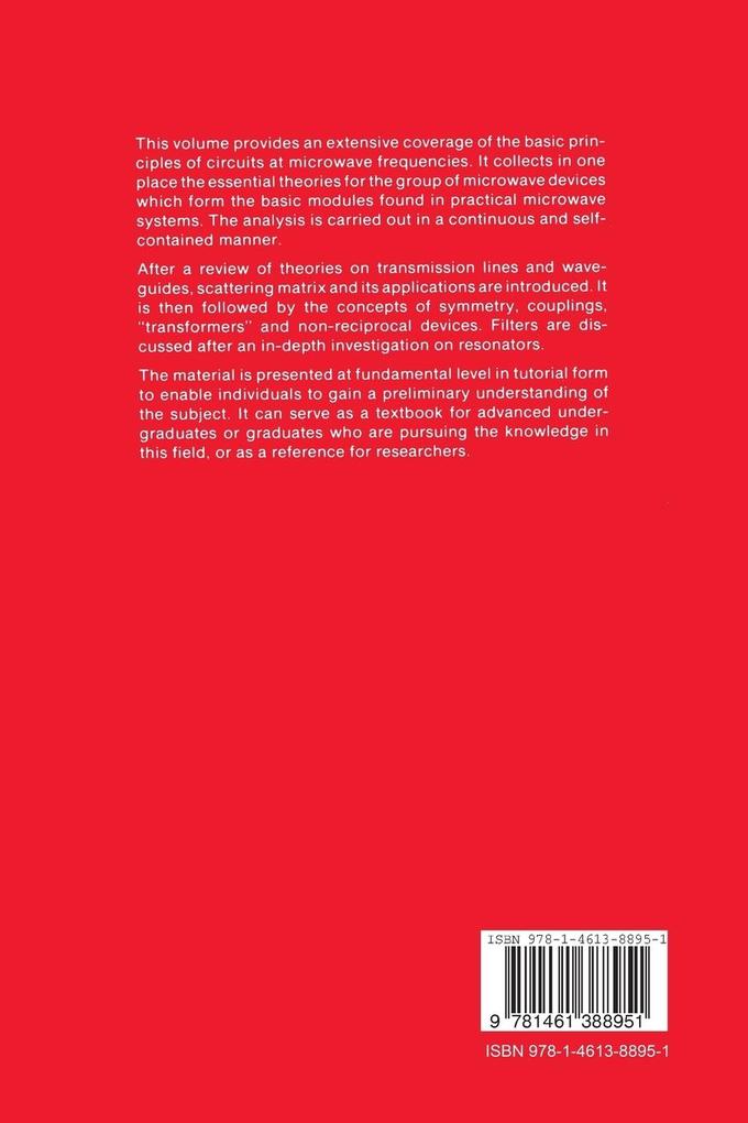 Weitere Ansicht: Foundations for Microwave Circuits | Gilbert H. Owyang