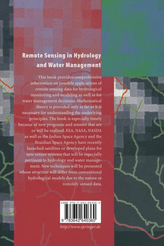 Weitere Ansicht: Remote Sensing in Hydrology and Water Management