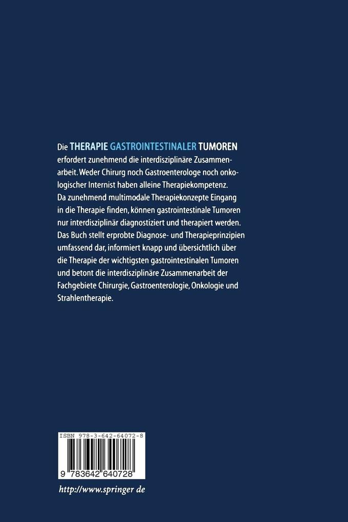 Weitere Ansicht: Therapie gastrointestinaler Tumoren
